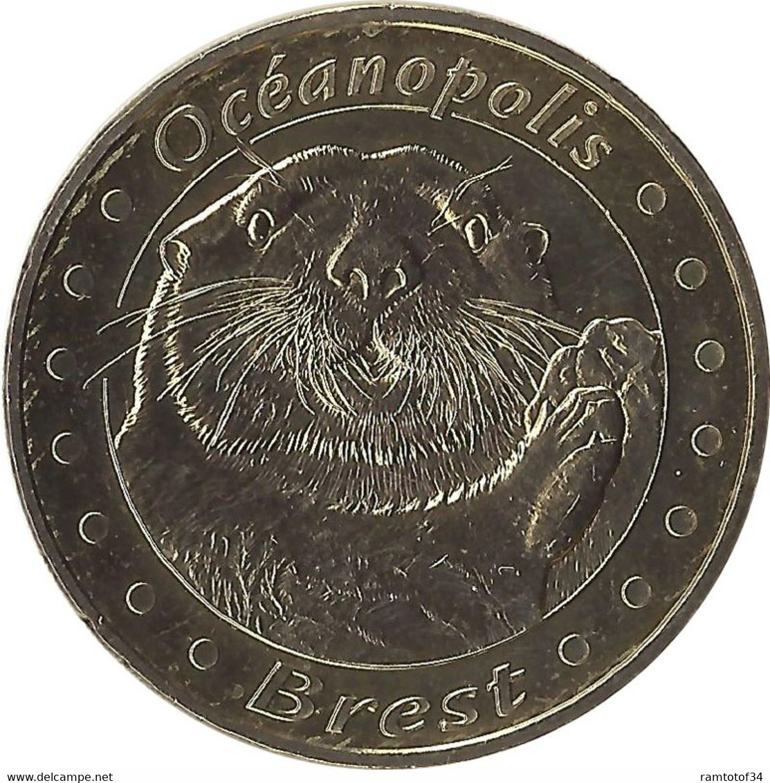 2017 MDP229 - BREST - Océanopolis 6 (La Loutre De Face) / MONNAIE DE PARIS - 2017