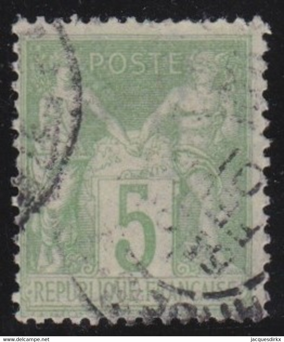 France   .    Y&T    .     102      .    O       .    Oblitéré - 1898-1900 Sage (Type III)