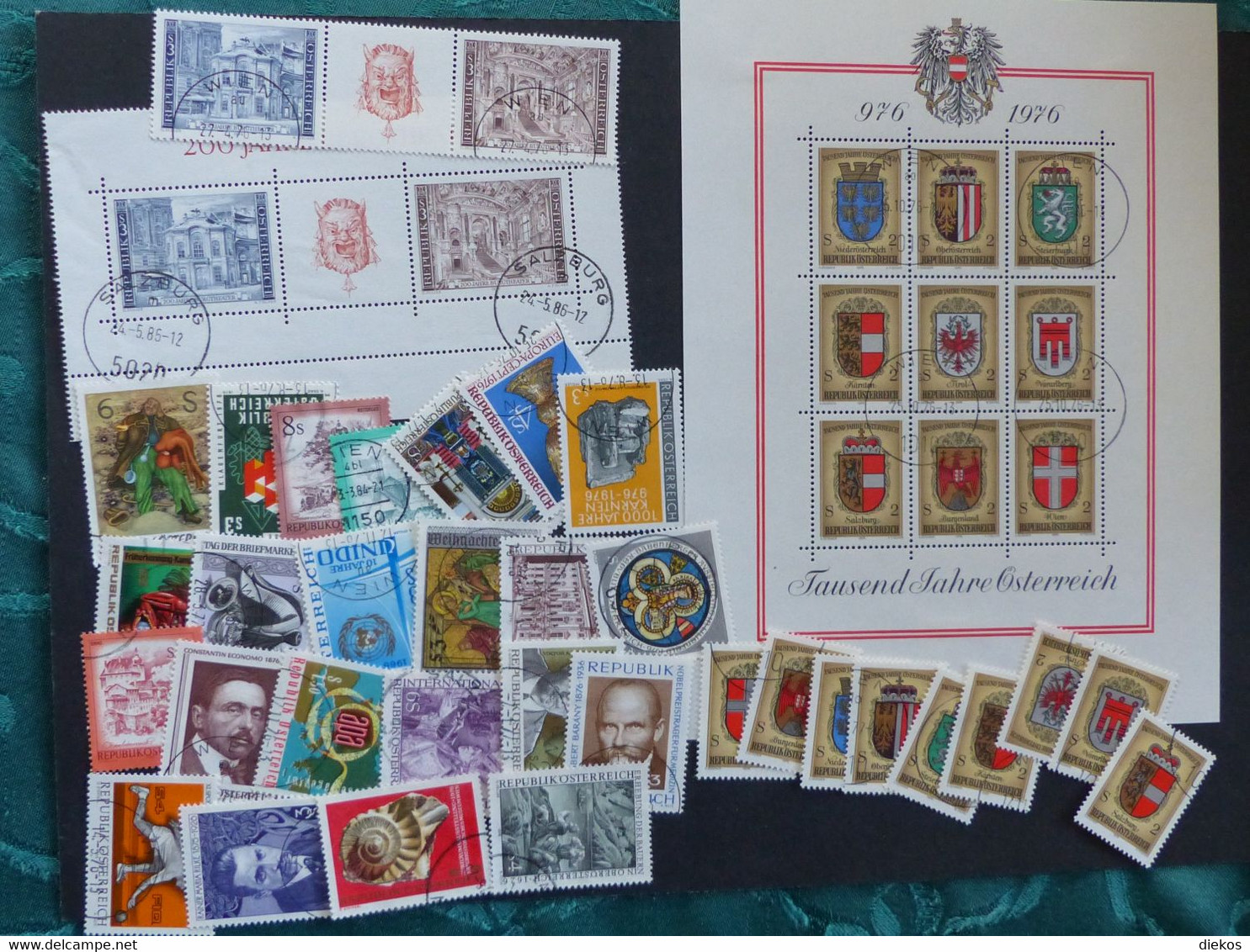 Österreich 1976 Jahrgang  Year Collection  Sammlung Lot Used Gestempelt     #L830 - Ganze Jahrgänge