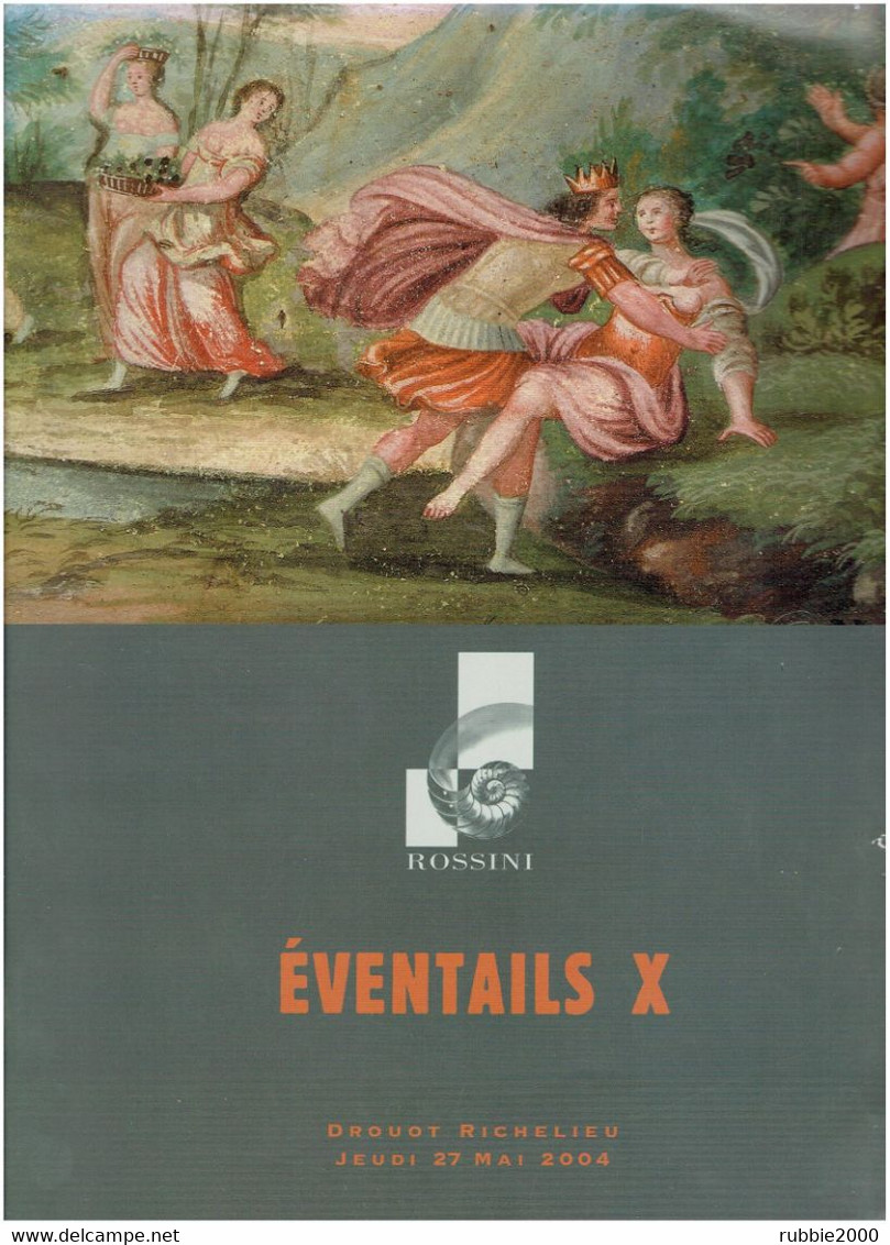 EVENTAILS X CATALOGUE DE VENTE ROSSINI 2004 PHOTOGRAPHIE ET DESCRIPTION DE 128 LOTS EVENTAIL - Ventagli