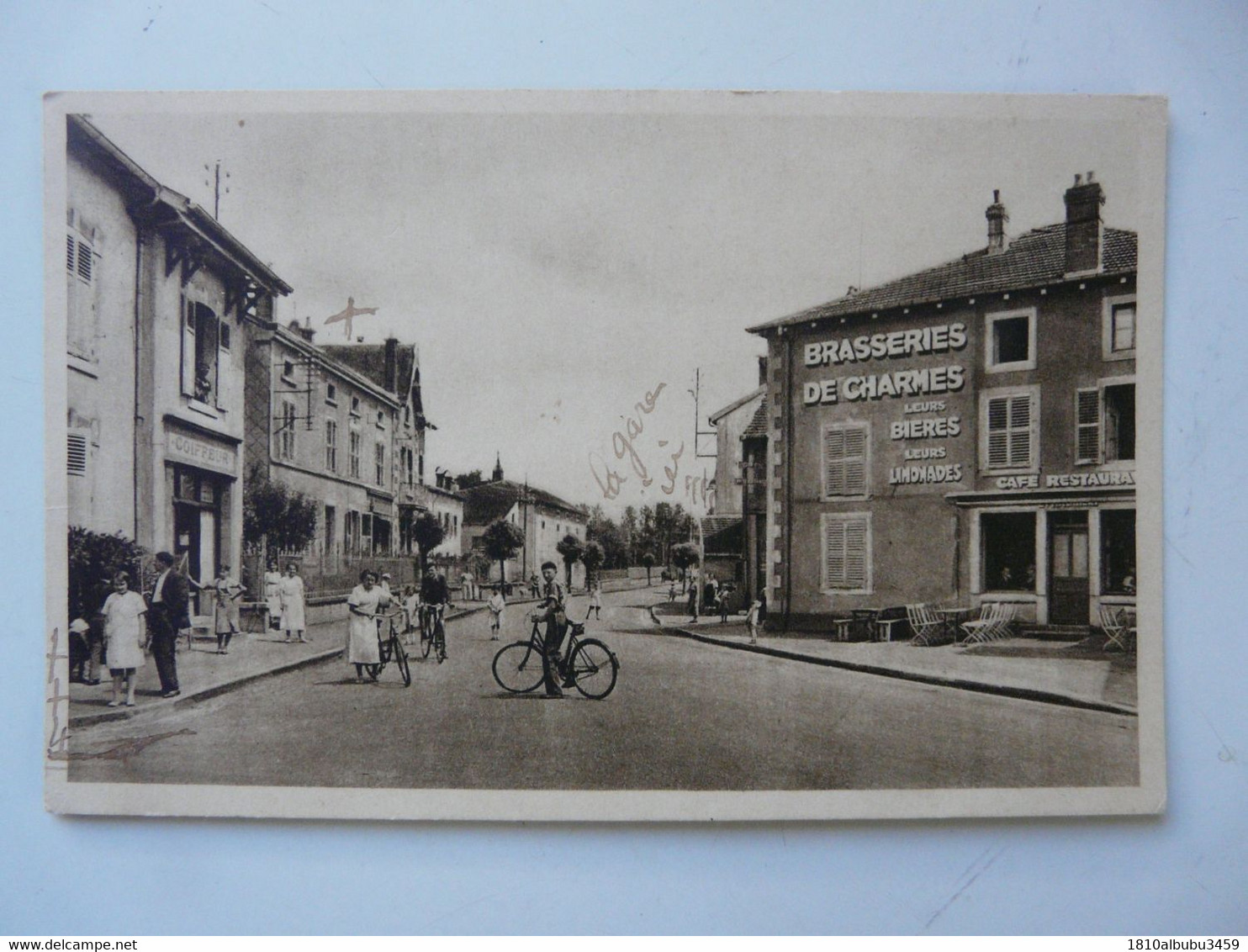 CPA 88 VOSGES - NOMEXY : Rue De La Gare - Nomexy