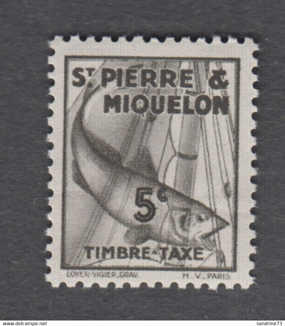 Colonies Françaises - St Pierre Et Miquelon - Timbres Neufs** - Taxe N°32 - Postage Due