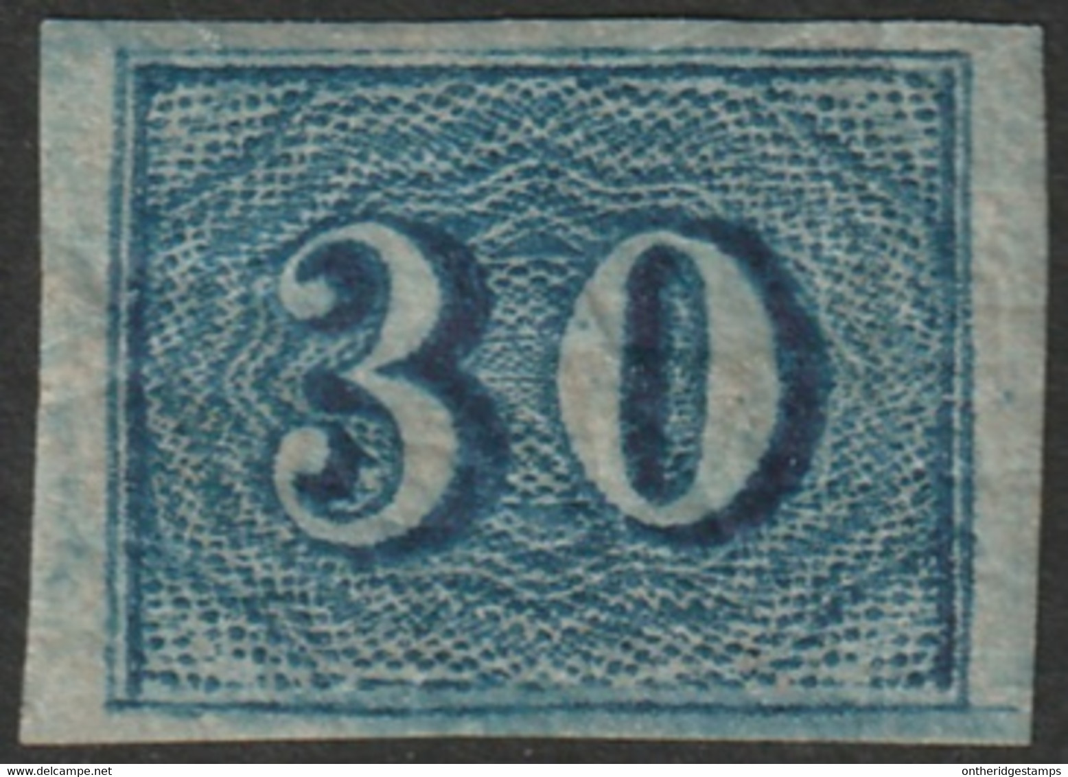 Brazil 1854 Sc 38a Bresil Mi 20 Yt 20A MH* Crease Crazed Gum - Nuevos