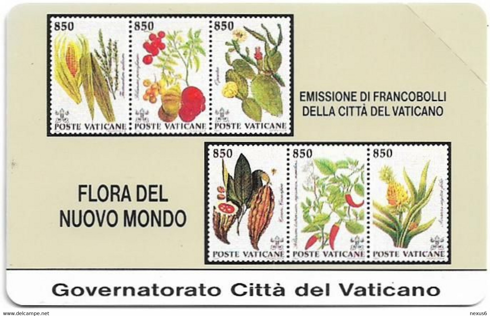 Vatican - Flora Del Nuovo Mondo - 5.000V₤, 1993, 19.600ex, Mint - Vaticano