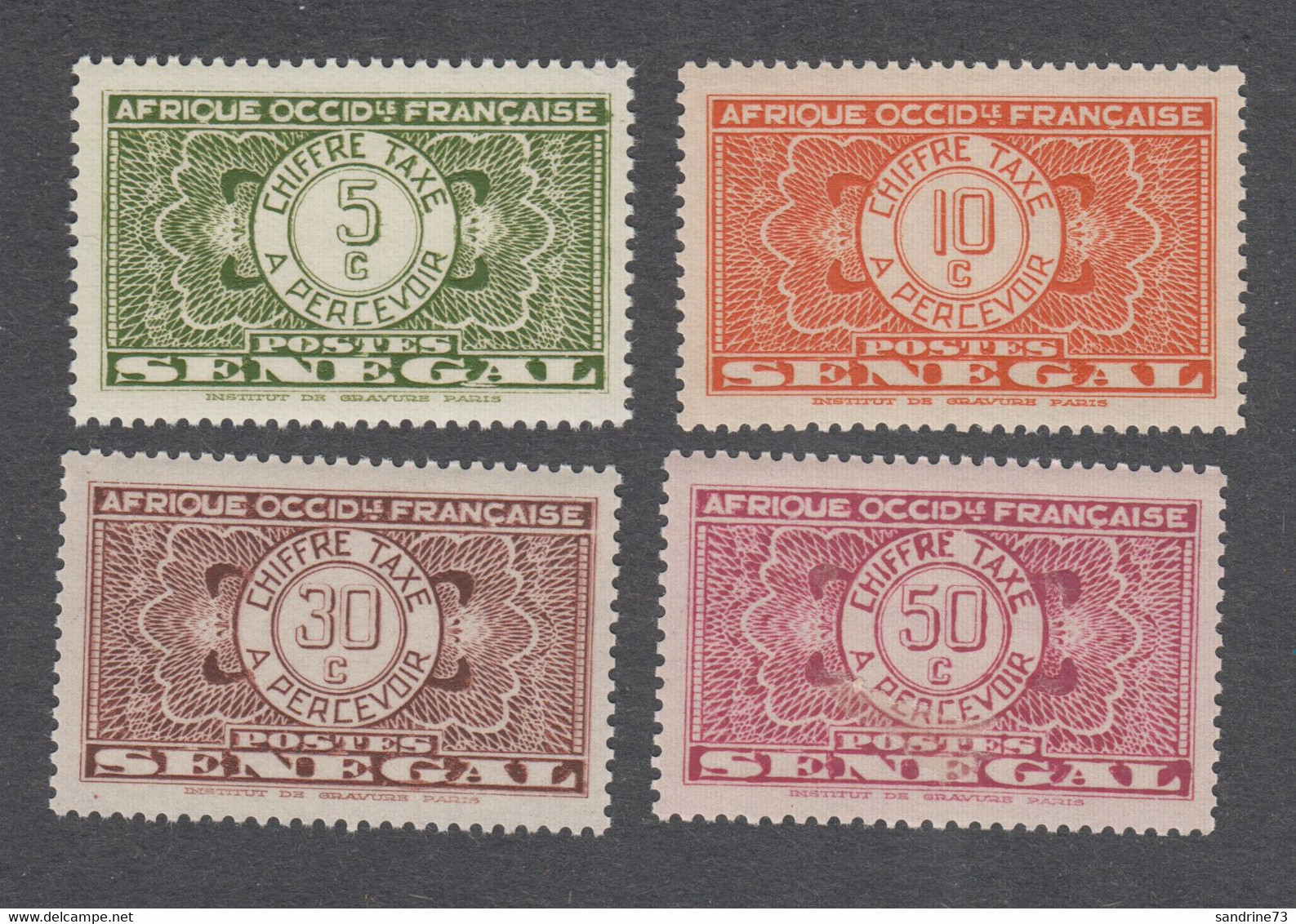 Colonies Françaises -Timbres Neufs** - Sénégal - Taxe N°22,23,26 Et 27 - Postage Due