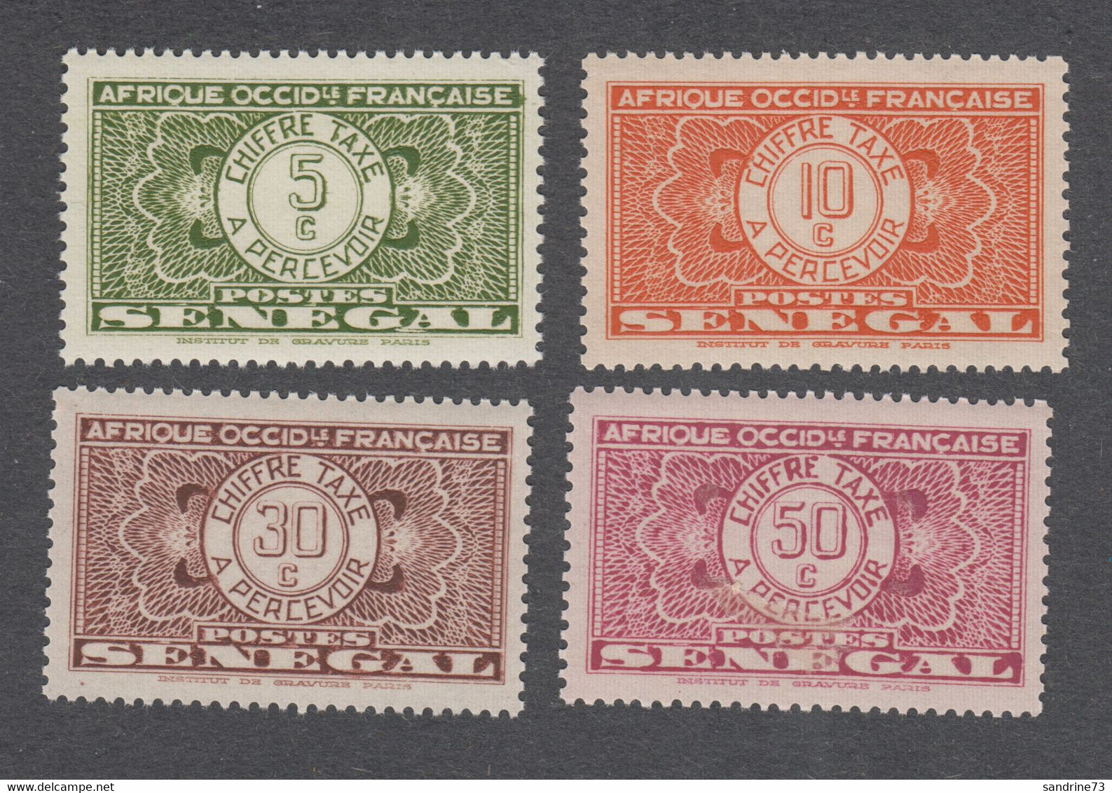 Colonies Françaises -Timbres Neufs** - Sénégal - Taxe N°22,23,26 Et 27 - Segnatasse