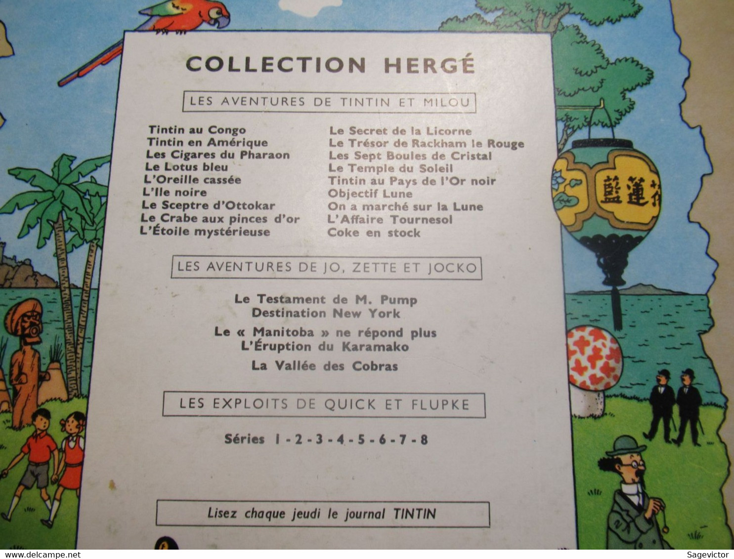 Tintin L'ile Noire 1958 B25 - Hergé