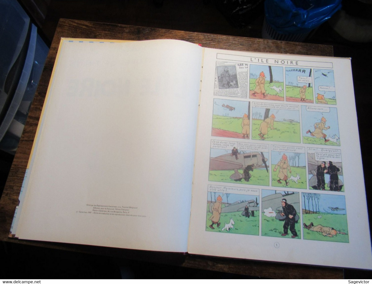 Tintin l'ile noire 1958 B25