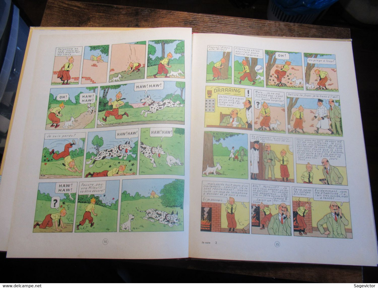 Tintin l'ile noire 1958 B25