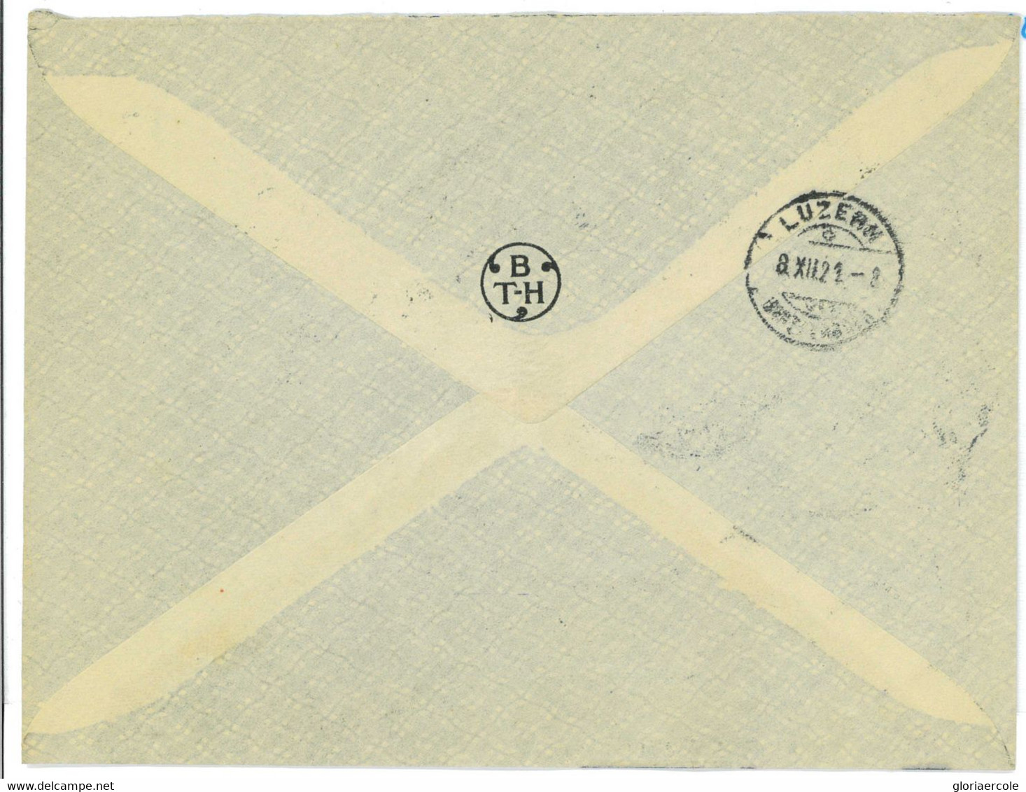 Aa0141 - EGYPT - POSTAL HISTORY - REGISTERED  COVER To SWITZERLAND  1921 - 1915-1921 Protettorato Britannico