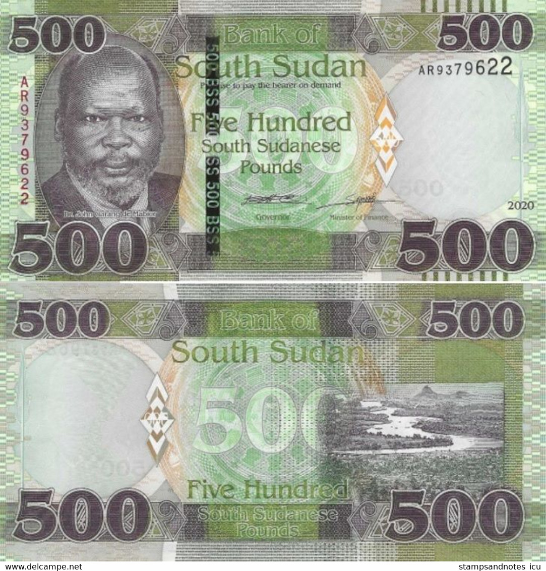 SOUTH SUDAN 500 Pounds 2020 P 16 UNC - South Sudan