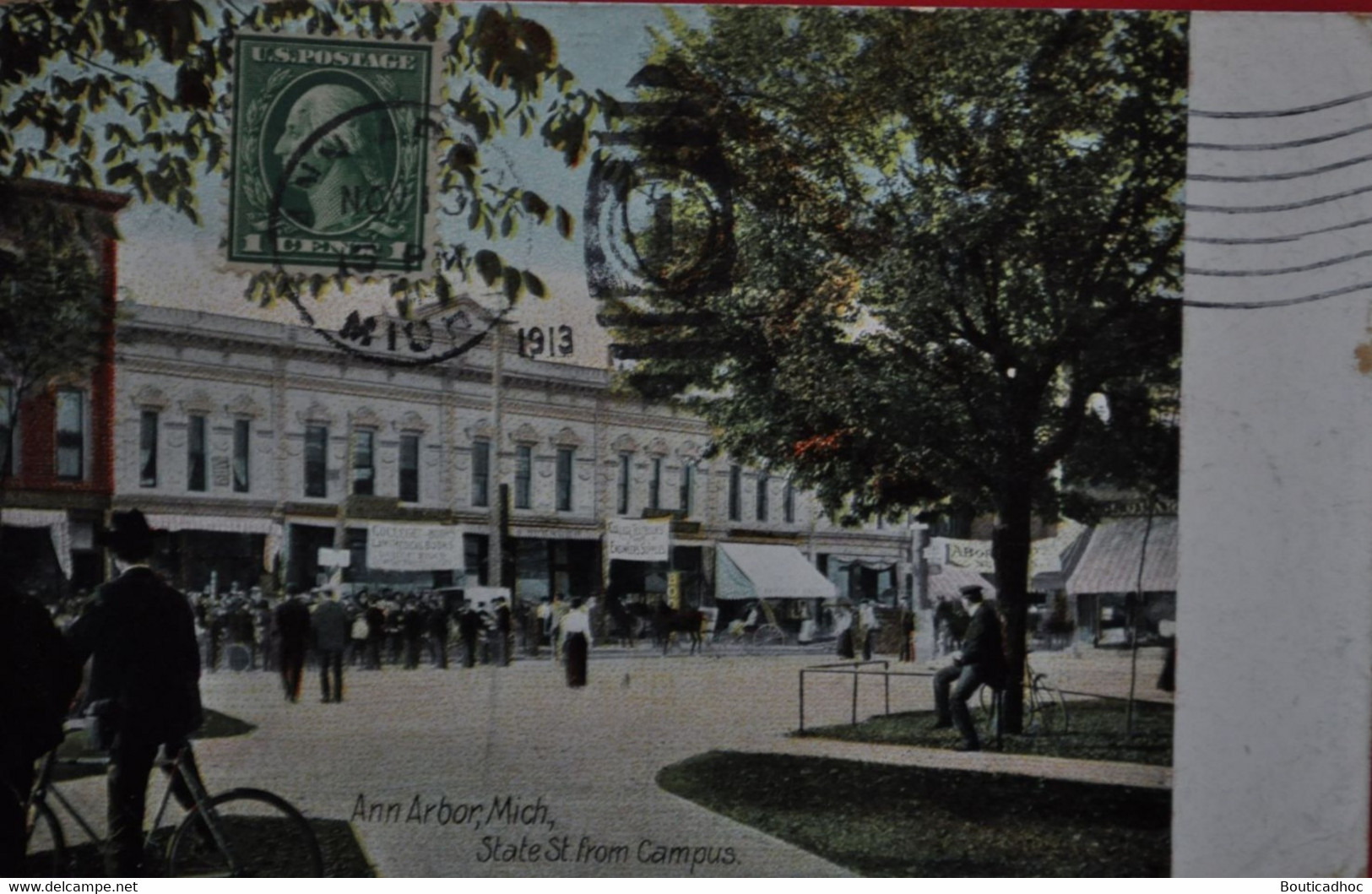 Ann Arbor : State Street, From Campus  In 1913 - Ann Arbor