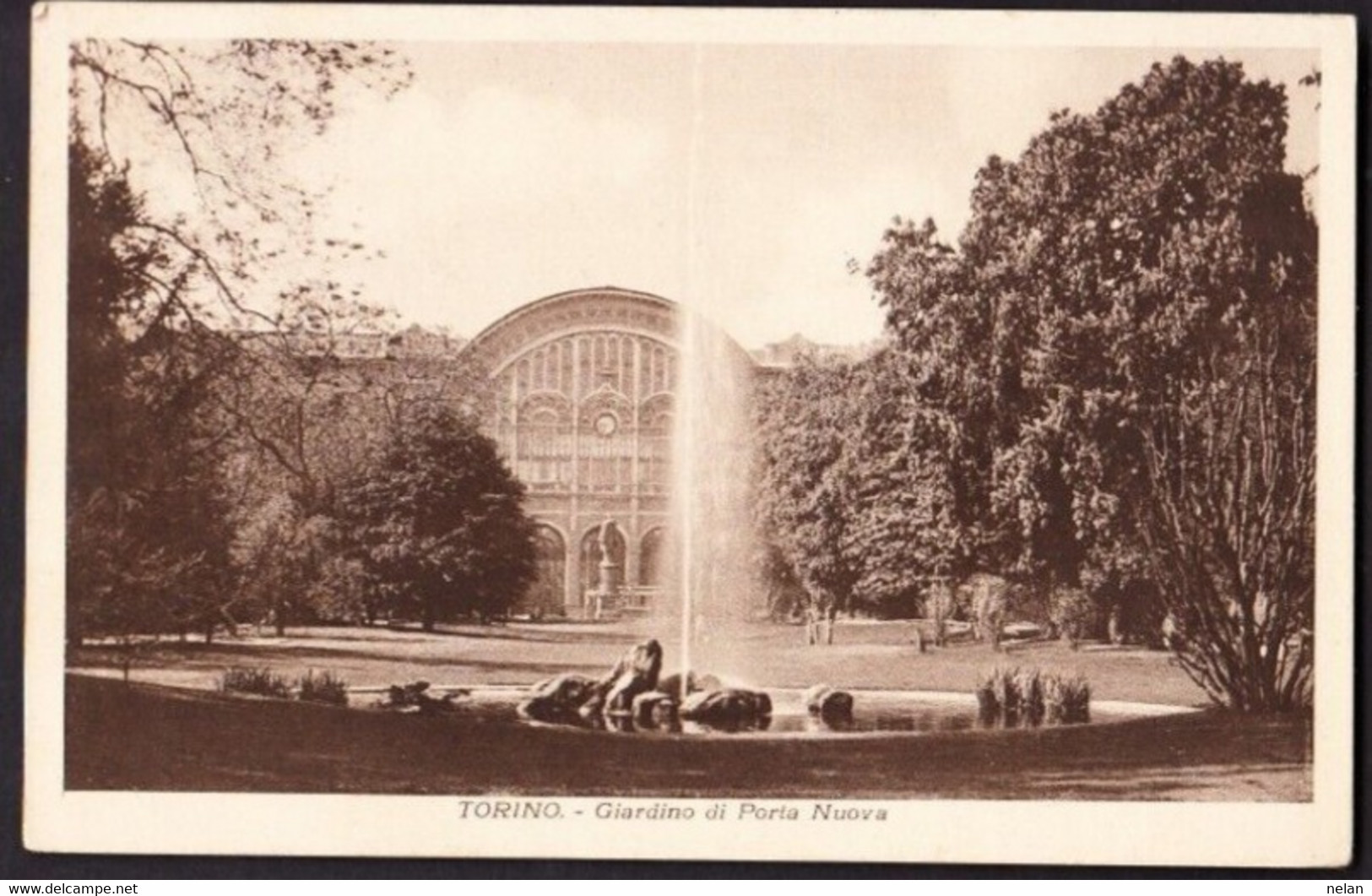 TORINO - GIARDINO DI PORA NUOVA  - VIAGG. 1925 - F.P. - STORIA POSTALE - Parques & Jardines
