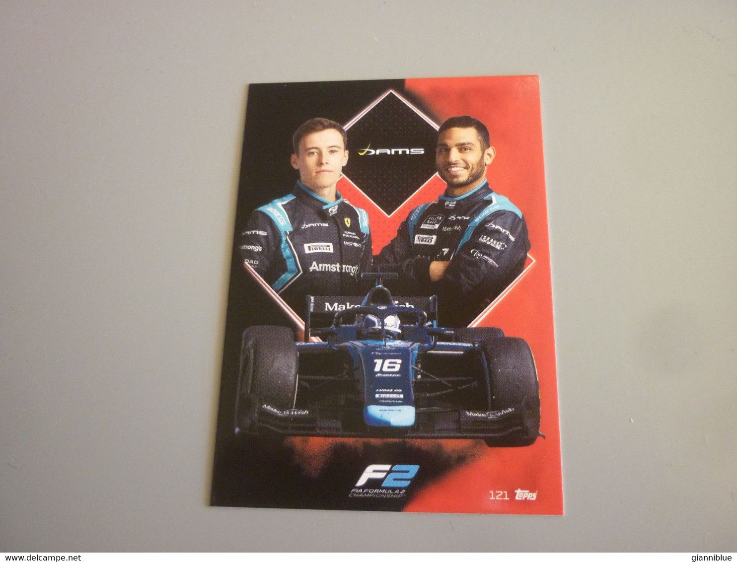 Dams Team Armstrong & Nissany F2 Formula 1 F1 Topps Turbo Atax 2021 Trading Card - Automobile - F1