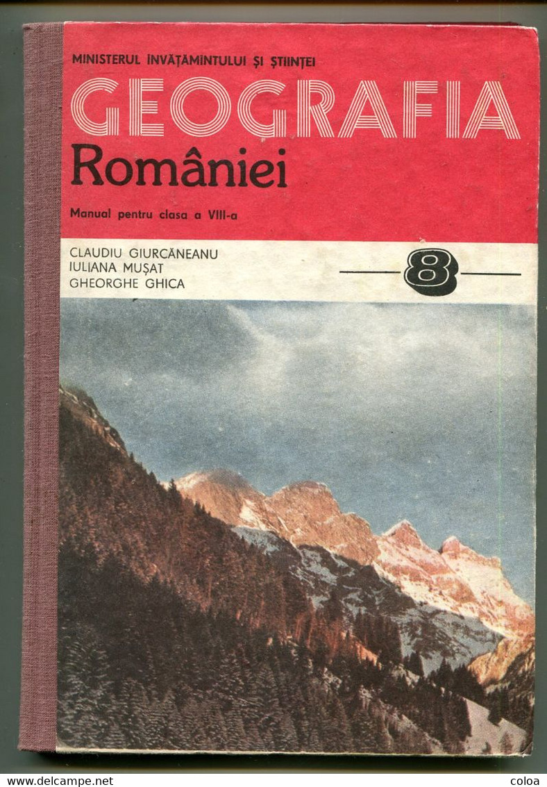 Roumanie Manuel Scolaire Geografia României Manual Pentru Clasa A VIII A 1992 - Giovani