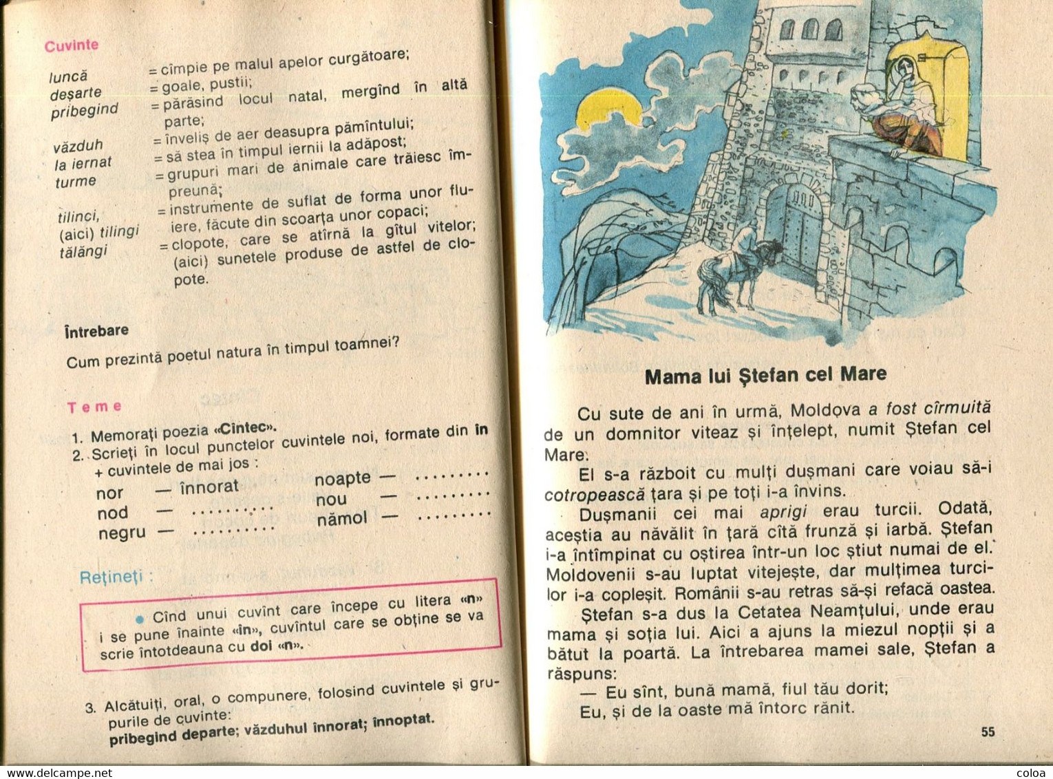 Roumanie Manuel Scolaire Limba Româna, Manual Pentru Clasa A II A 1993 - Giovani