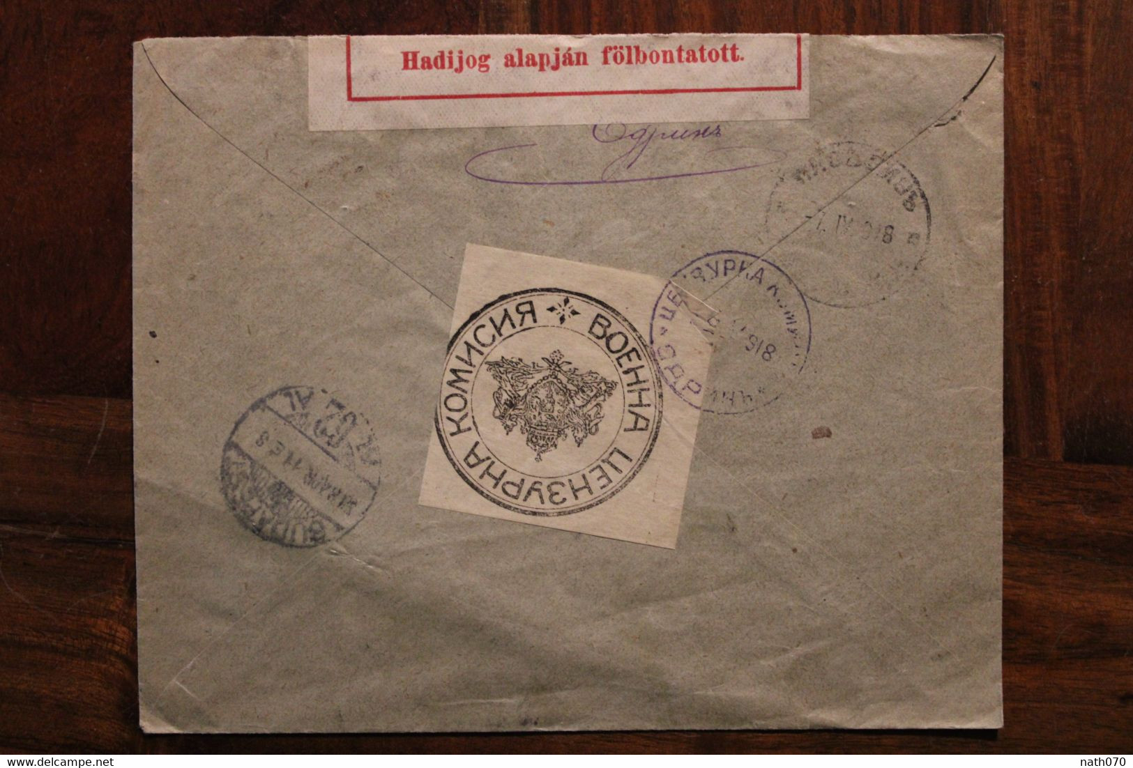 1918 Censure Bulgarien Zensur Cover Mail Bŭlgariya Bulgarie WW1 WK1 Registered Recommandé Reco R - Storia Postale