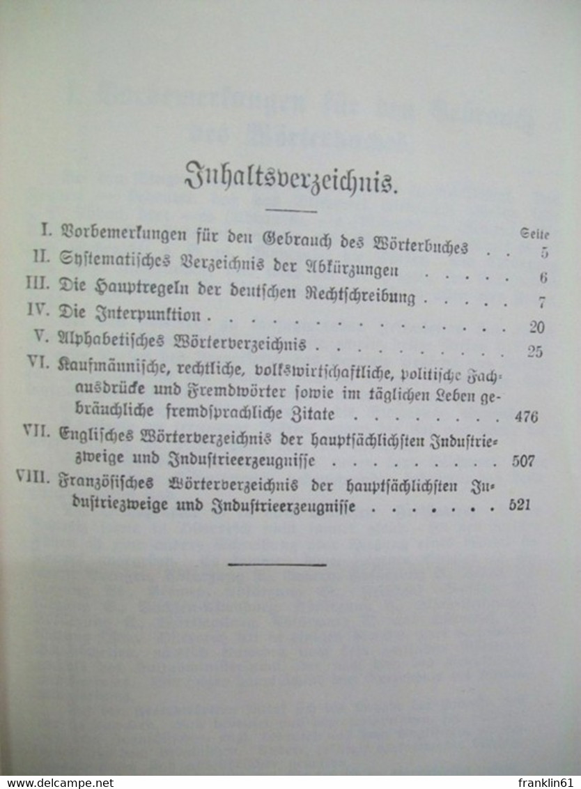 Neue Kaufmännische Bibliothek. Deutsches Wörterbuch Und Fremdwörterbuch. - Lessico