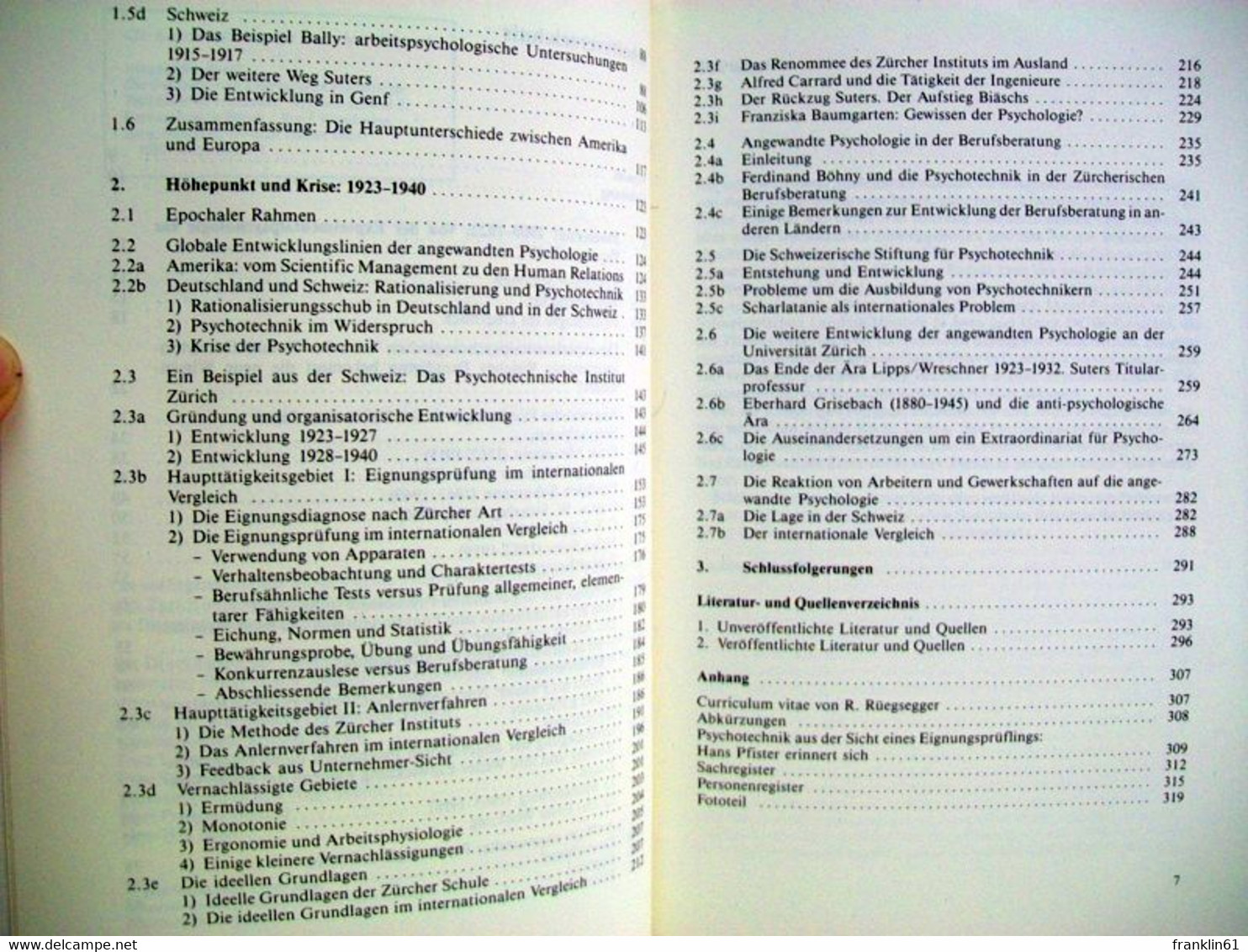 Die Geschichte Der Angewandten Psychologie 1900 Bis 1940 : E. Internat. Vergleich Anhand D. Entwicklung In Zür - Psychologie