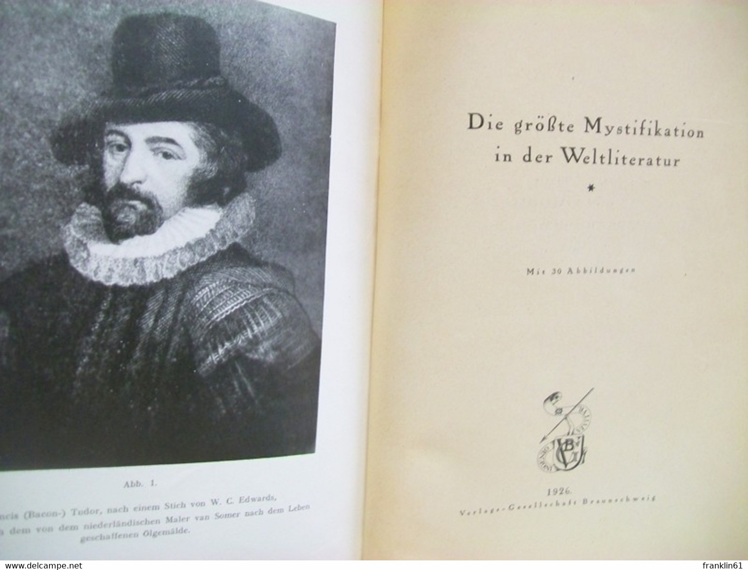 Die Grösste Mystifikation In Der Weltliteratur. - Sonstige & Ohne Zuordnung