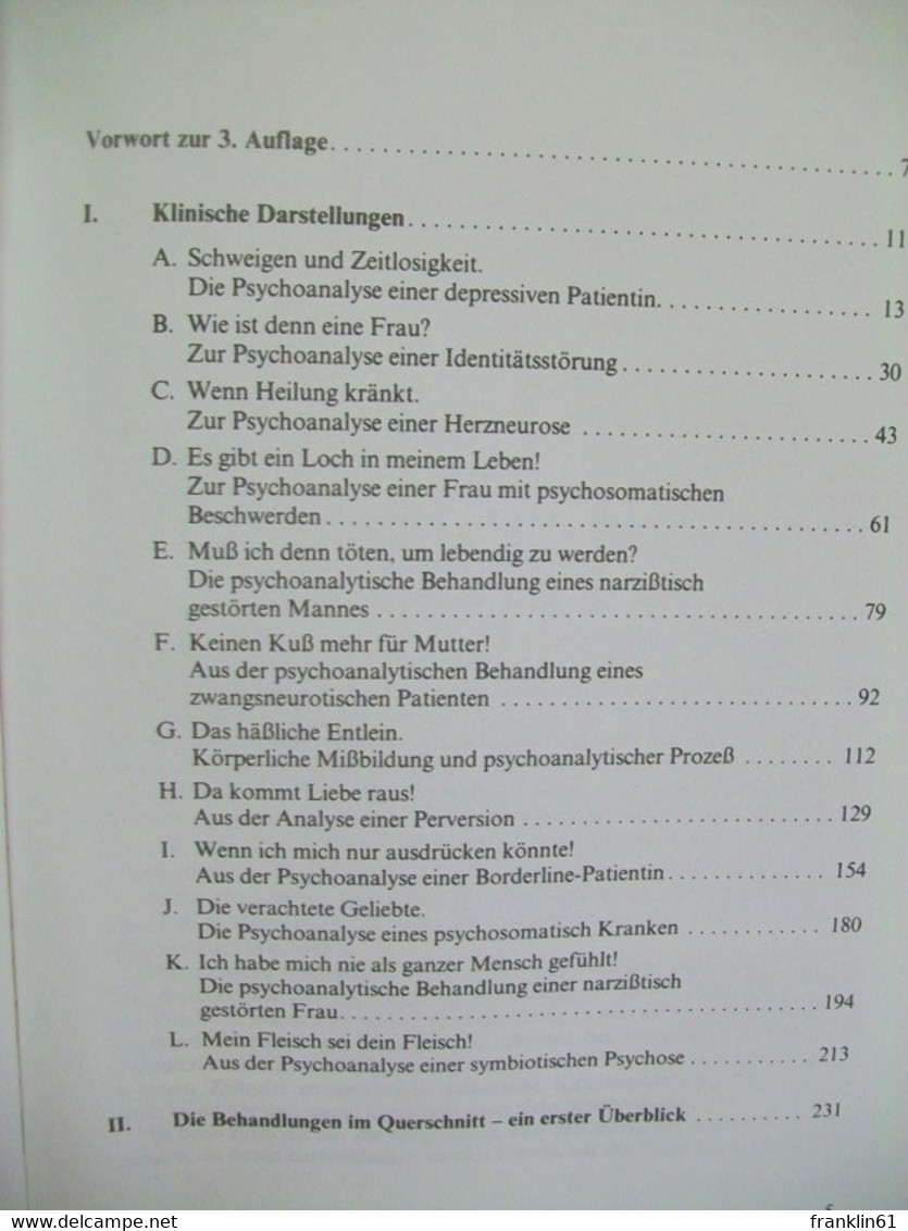 Psychoanalysen, Die Ihre Zeit Brauchen. Zwölf Klinische Darstellungen. - Sonstige & Ohne Zuordnung