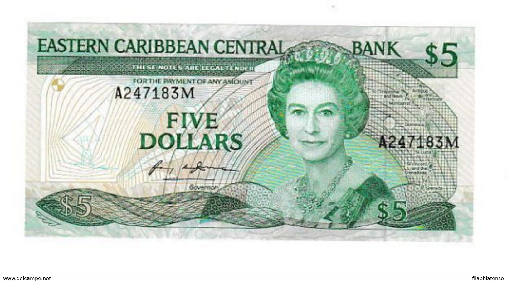 Montserrat - 5 Dollars 1986     +++++ - Other - America