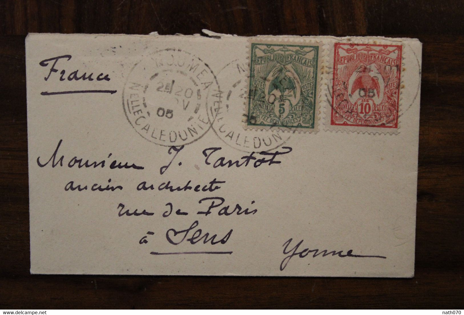 1905 Nouvelle Calédonie New Caledonia France Cover Colonie - Briefe U. Dokumente