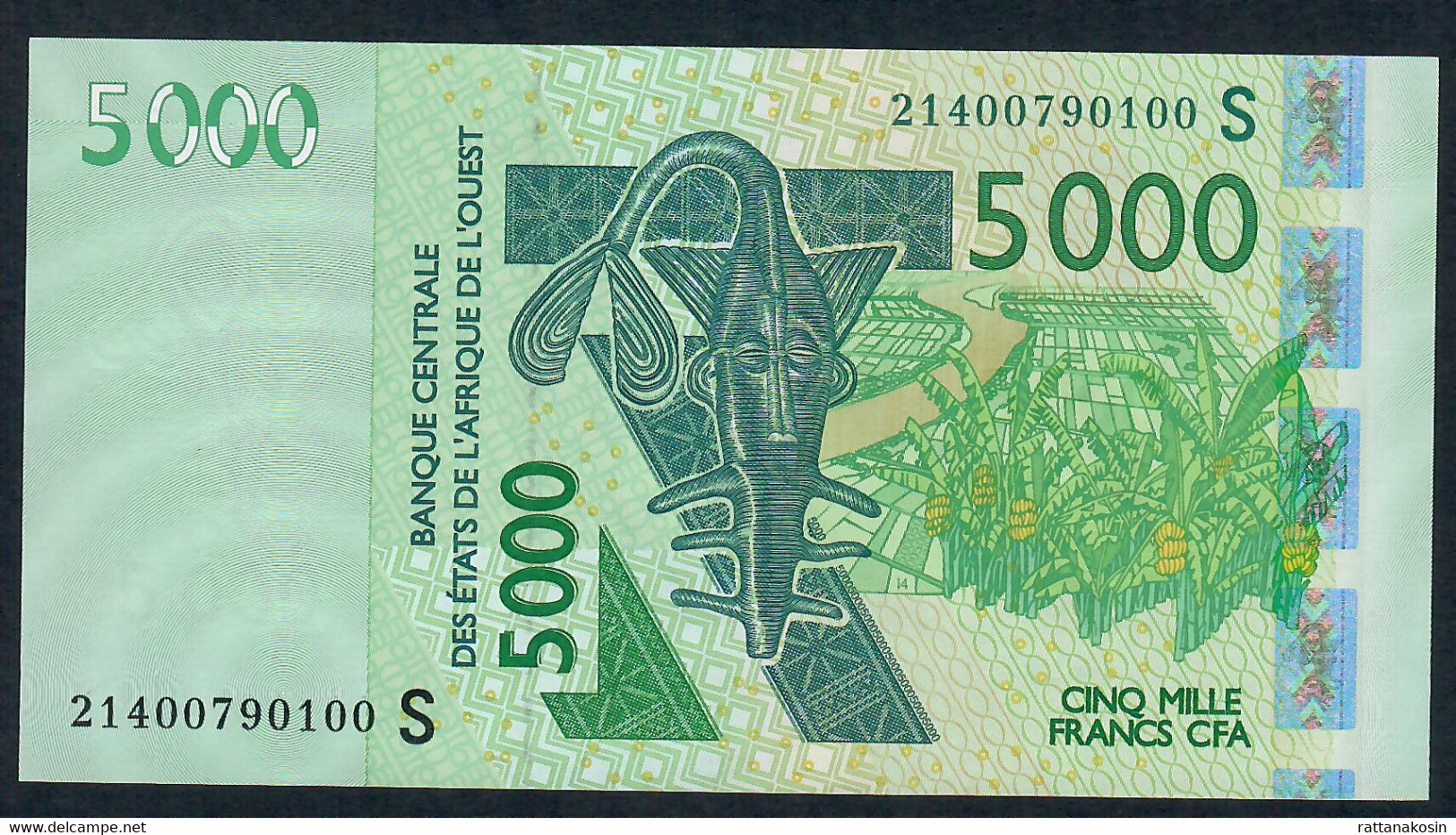 W.A.S.GUINEA BISSAU  P917Su 5000 FRANCS (20)21 2021 Signature 45 UNC. - Stati Dell'Africa Occidentale