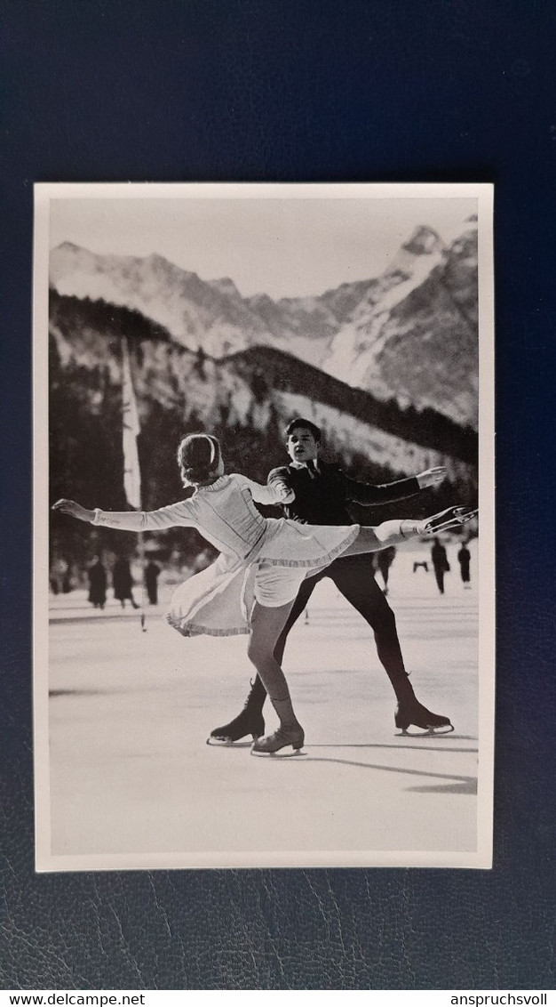 CARTE PHOTO - 8X12 - JEUX OLYMPIQUES 1936 - GARMISCH PARTENKIRCHEN - PATINAGE ARTISTIQUE - Pattinaggio Artistico