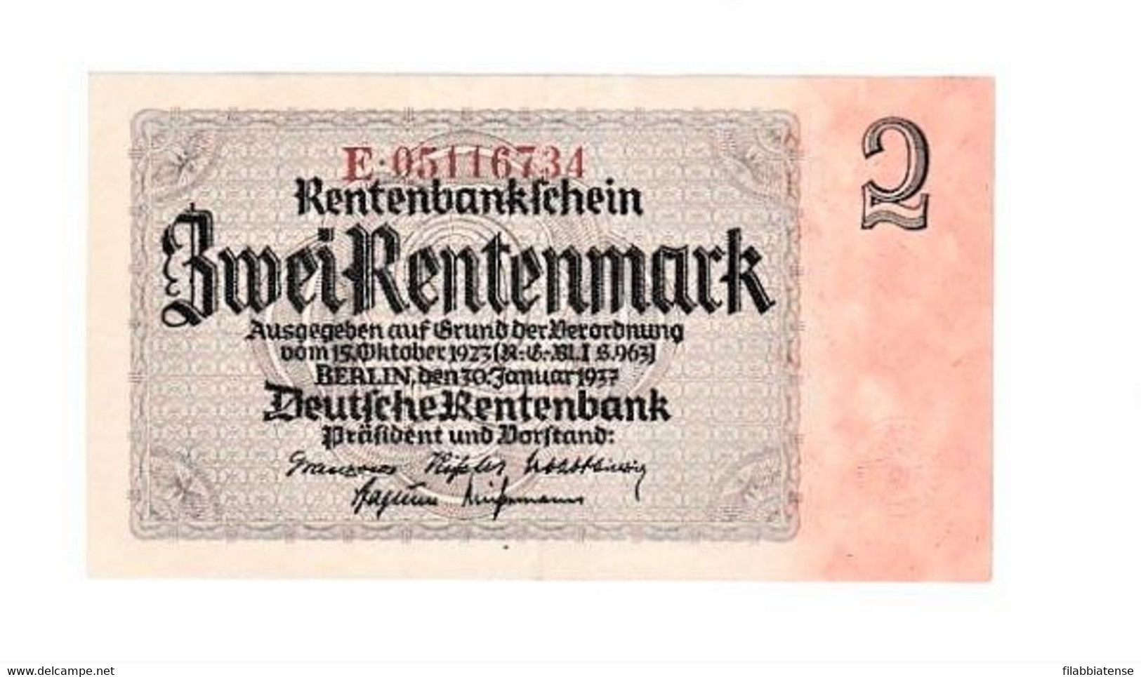 Germania - 2 Marchi 1923    +++++++ - 2 Rentenmark