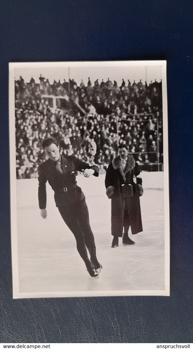 CARTE PHOTO - 8X12 -  JEUX OLYMPIQUES 1936 - GARMISCH PARTENKIRCHEN - PATINAGE ARTISTIQUE - Pattinaggio Artistico