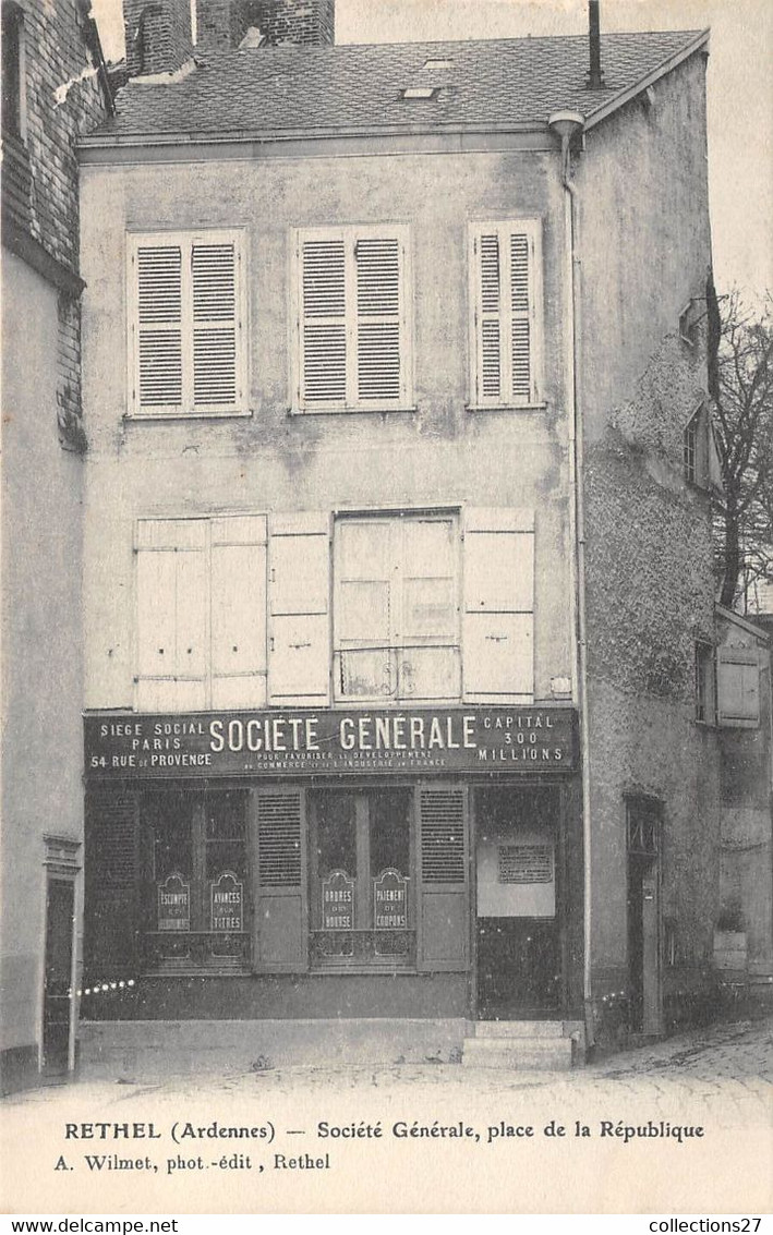 08-RETHEL- PLACE DE LA REPUBLIQUE - SOCIETE GENERALE - Banche