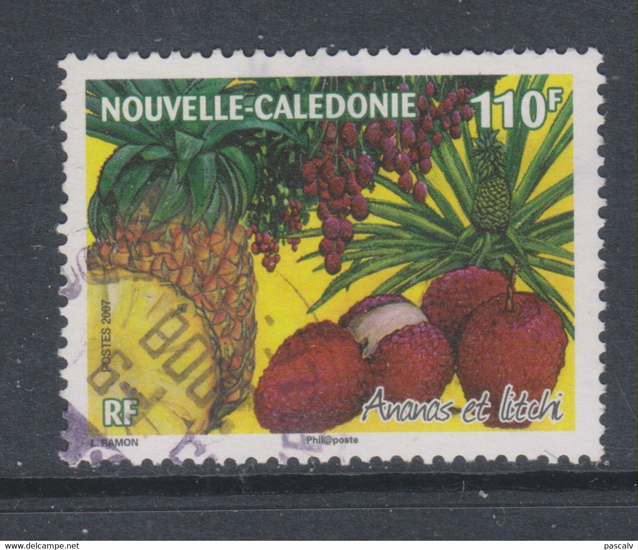 Yvert 1028 Fruits Ananas Litchi - Oblitérés