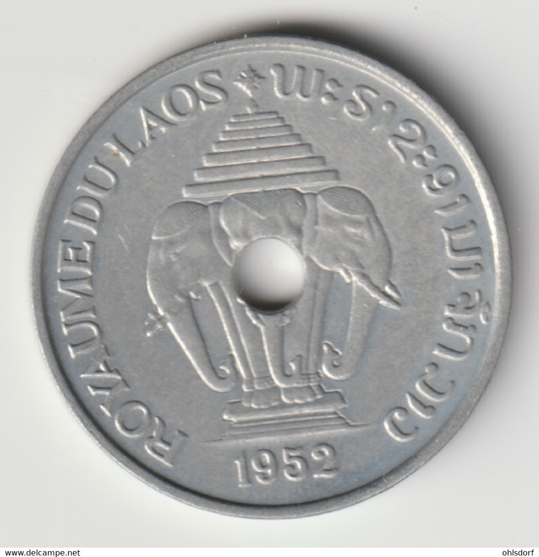 LAOS 1952: 20 Cents, KM 5 - Laos