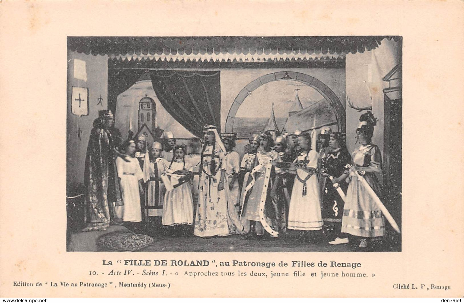 Au Patronage De Filles De RENAGE (Isère) - Théâtre - La Fille De Roland : Acte IV, Scène I "Approchez Tous Les Deux..." - Renage