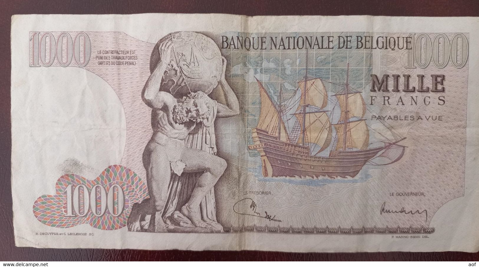 1000F Mercator 1973 - 1000 Francs