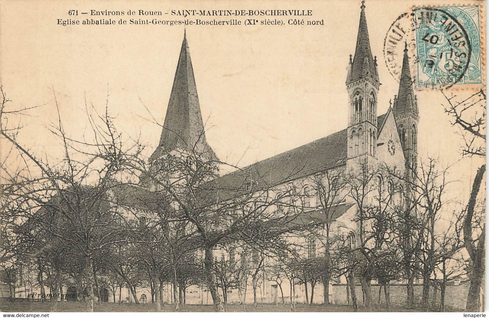 B7724 Saint Martin De Boscherville église - Saint-Martin-de-Boscherville