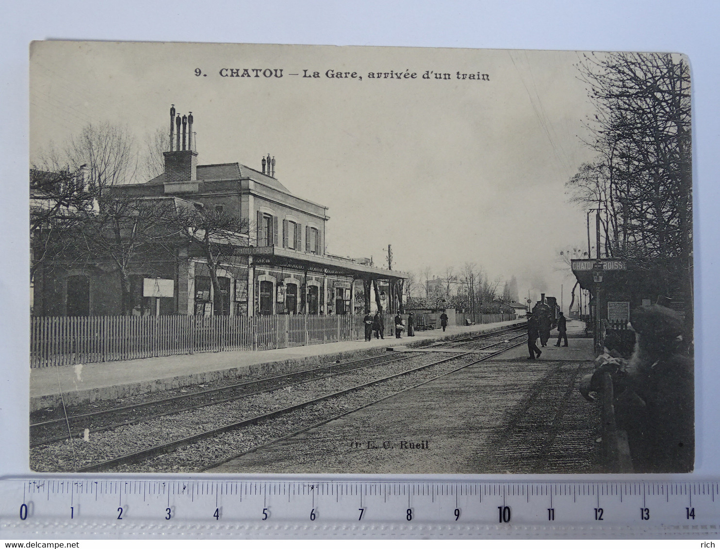 CPA 78 Yvelynes - CHATOU - La Gare, Arrivée D'un Train - Chatou