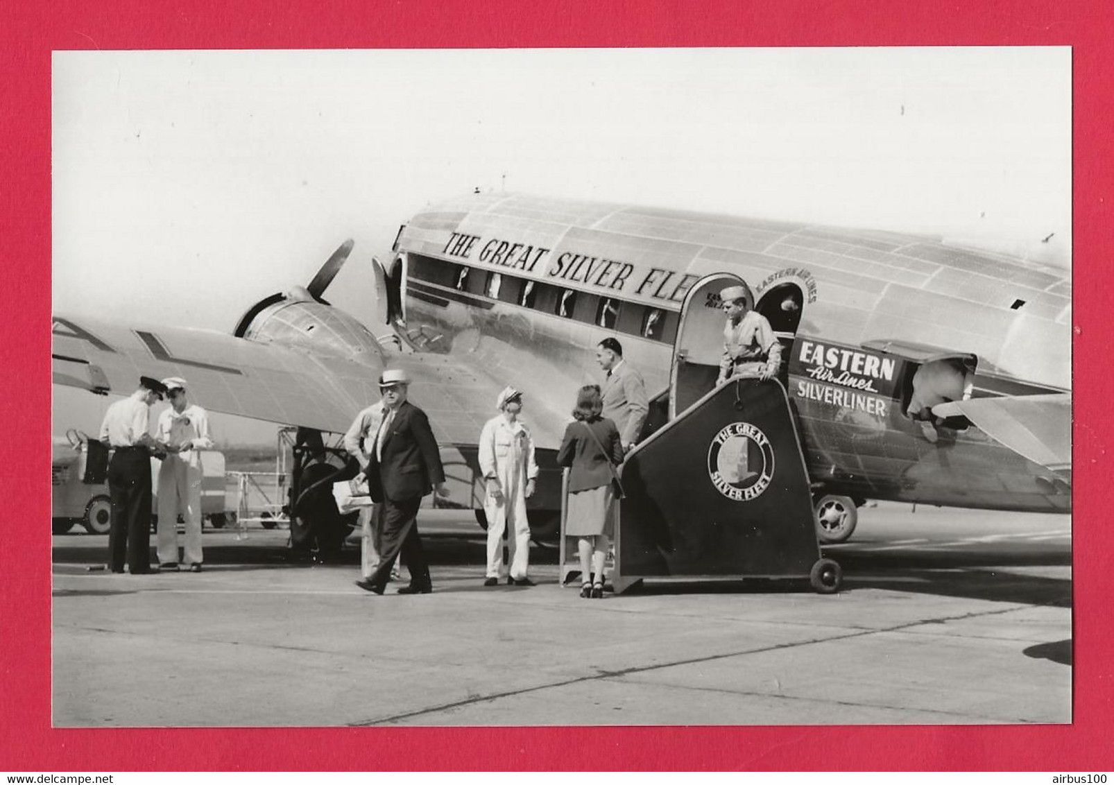 BELLE PHOTO REPRODUCTION AVION PLANE FLUGZEUG - DOUGLAS DC3 EASTERN AIR LINES THE GREAT SILVER FLEET - Aviazione