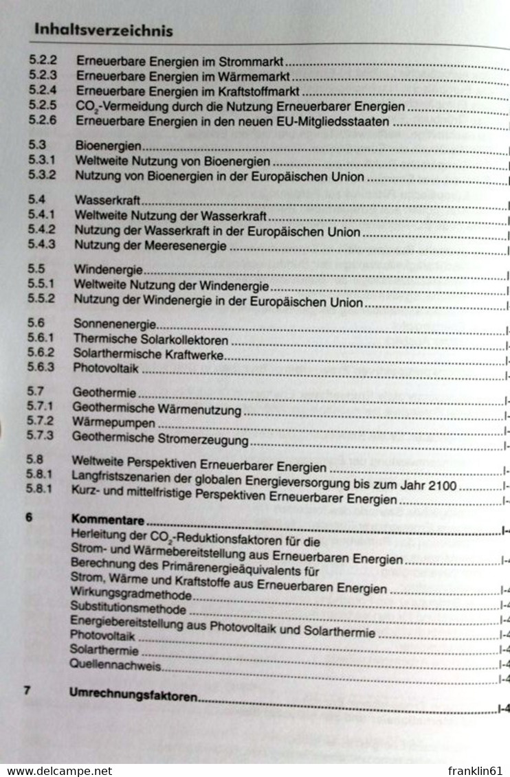 Jahrbuch Erneuerbare Energien 2007 Mit CD. - Lessico