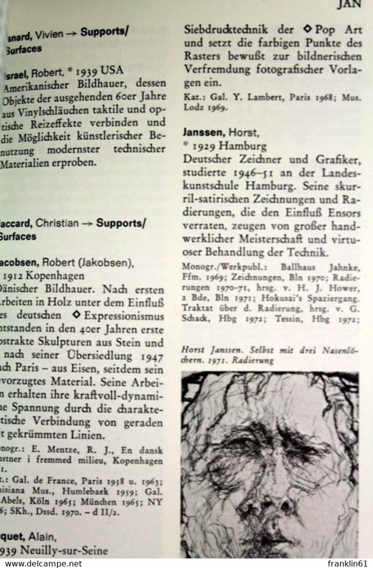 DuMonts Künstlerlexikon. Von 1945 Bis Zur Gegenwart. - Lessico