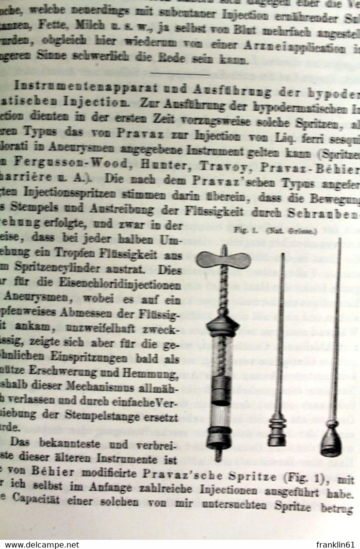 Handbuch der Allgemeinen Therapie. Erster Band, 2. u. 3. Theil. Antipyretische Heilmethoden, Antiphlogistische