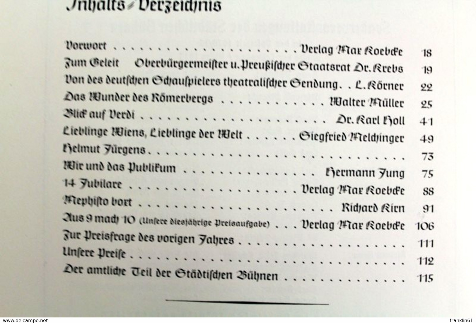 Frankfurter Theater Almanach. 22. Ausgabe. - Theater & Dans