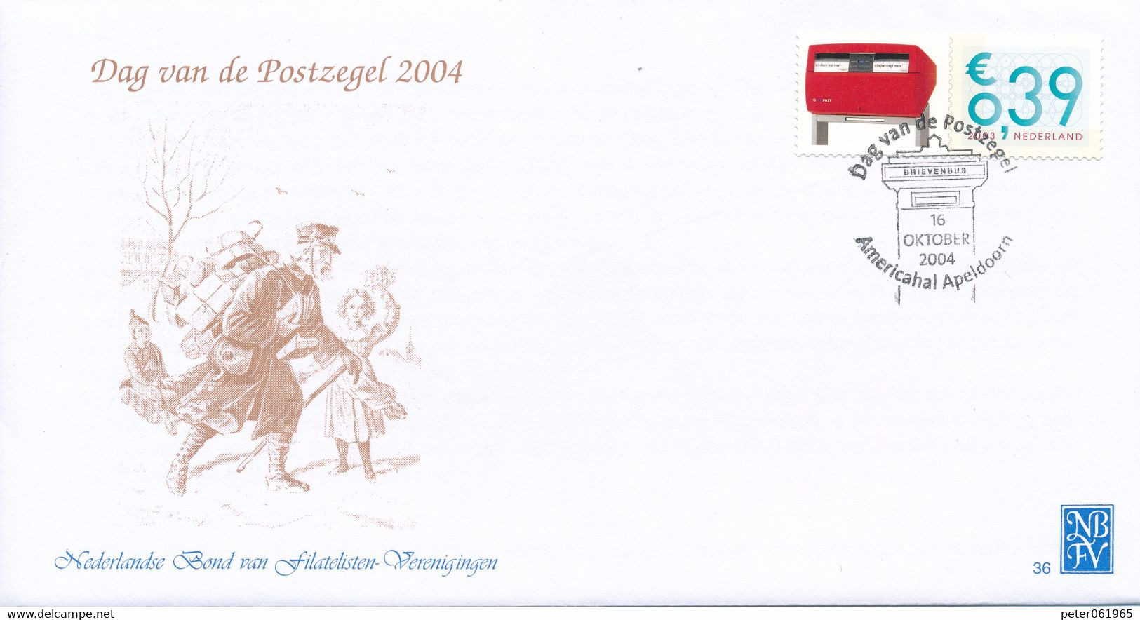 Envelop Dag Van De Postzegel 2004 - Brieven En Documenten