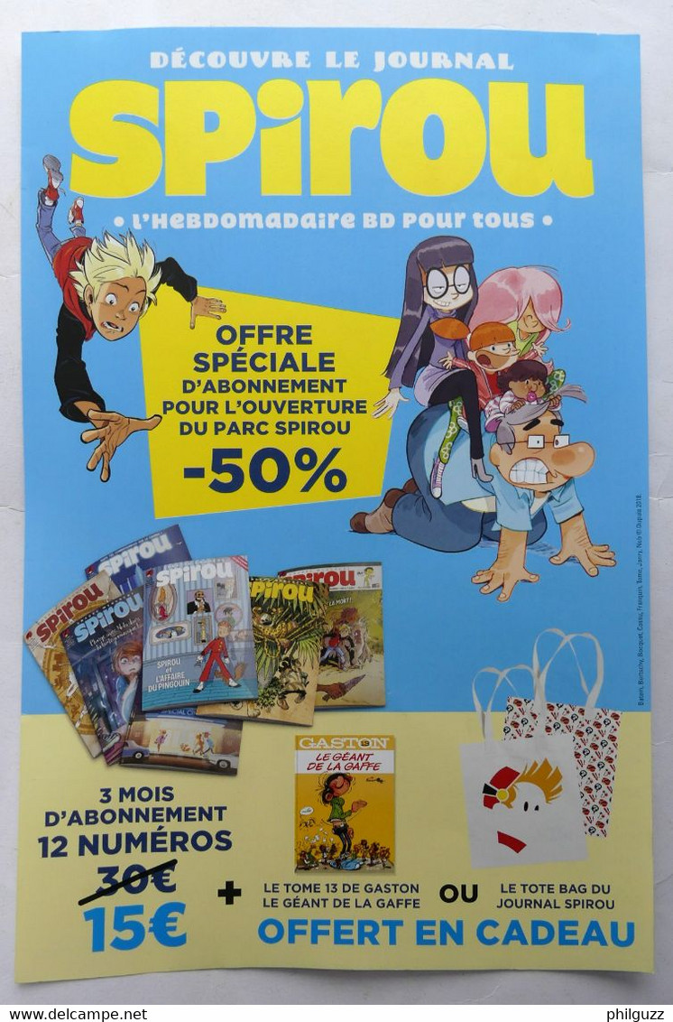 FLYERS DUPUIS SPIROU - Batem Cossu Franquin Tome Janry Nob 2018 - Objets Publicitaires