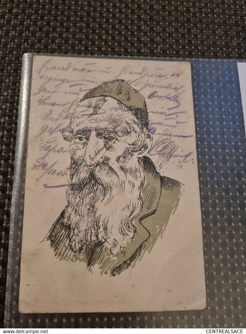 Carte FELDPOST 1915 DIEDENHOFFEN THIONVILLE Pour FORBACH LANDSTURM INF.BAI. CARTE JUDAICA  RABBIN ? - Sonstige & Ohne Zuordnung