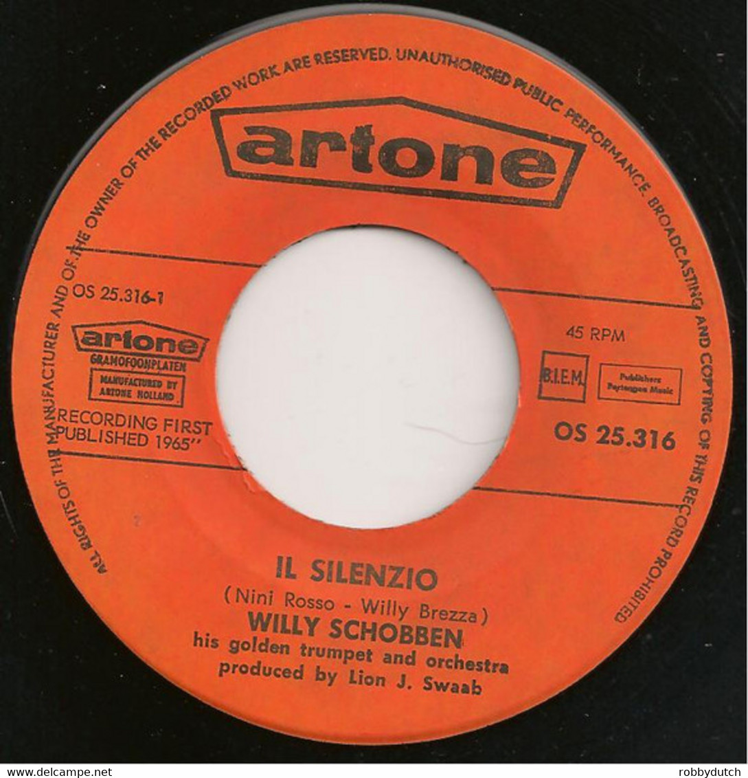 * 7" * WILLY SCHOBBEN - IL SILENZIO (Holland 1970 EX) - Instrumental