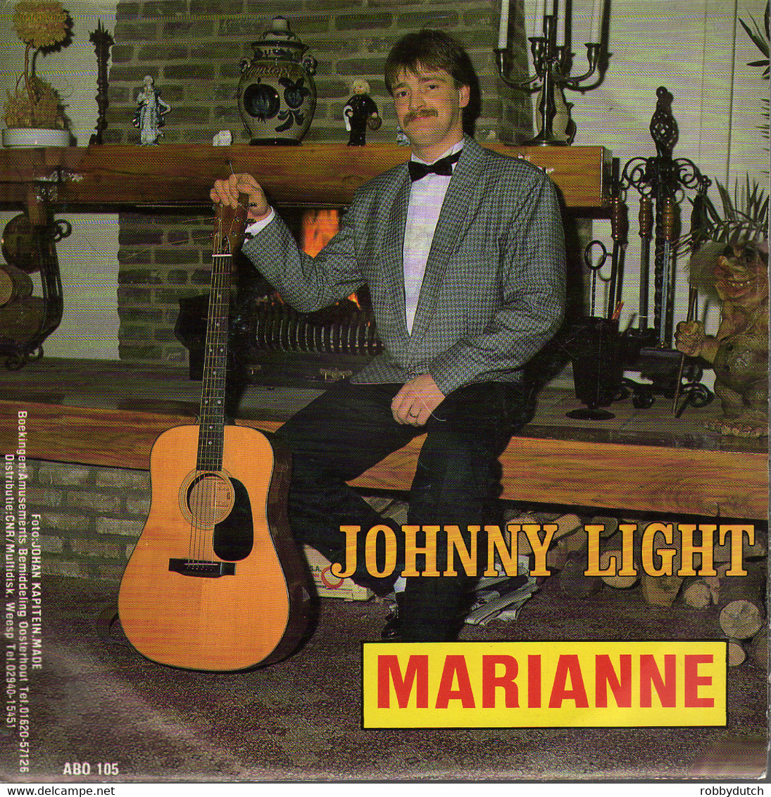 * 7" *   JOHNNY LIGHT - MARIANNE (Holland 1988 EX) - Autres - Musique Néerlandaise