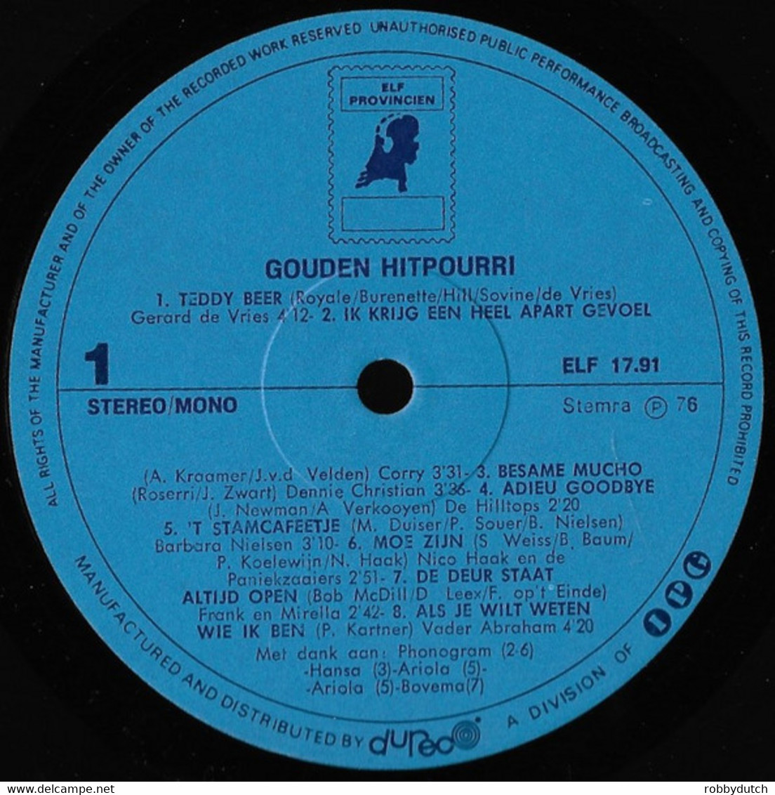 * LP *  GOUDEN HITPOURRI - DIVERSE ARTIESTEN (Holland - Other - Dutch Music