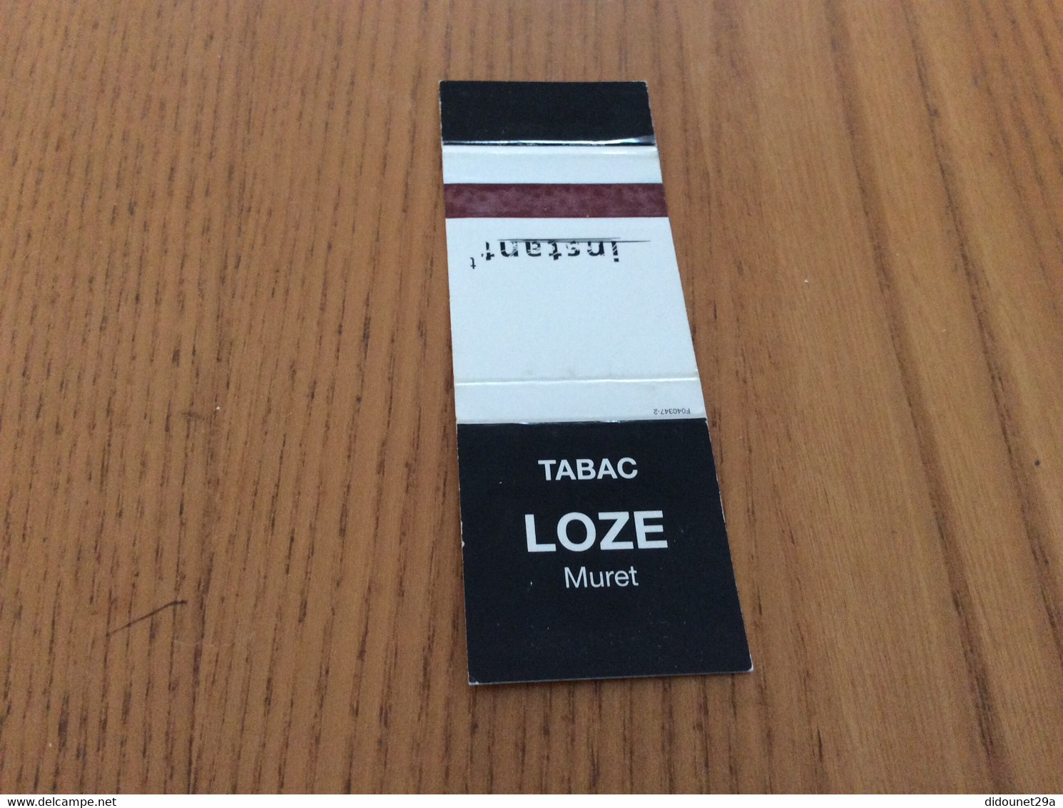 Pochette D'allumettes "instant T / TABAC LOZE - Muret (31)" - Boites D'allumettes